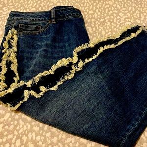 Women’s Lane Bryant raw hem jeans